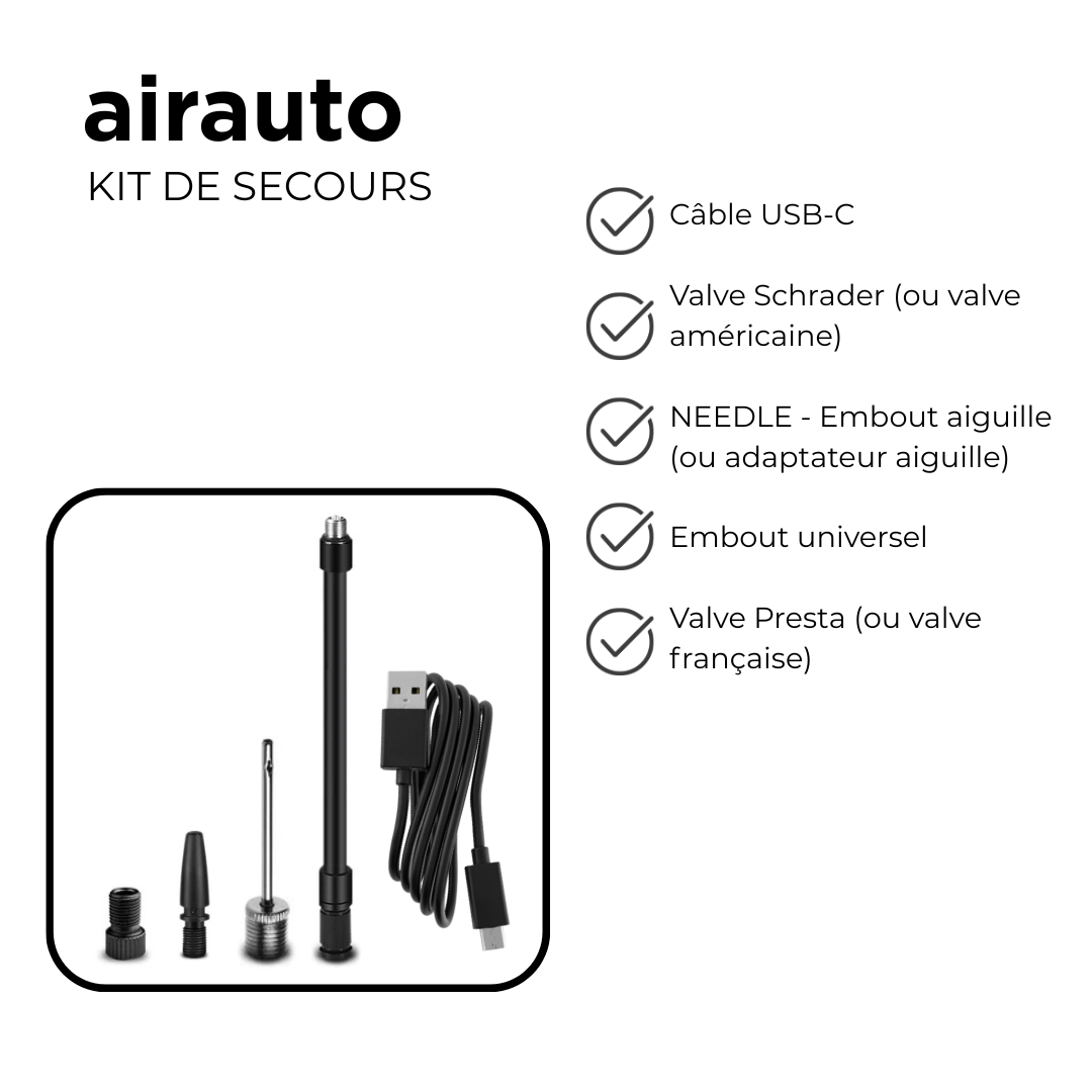 Air Auto Plus™ – Compresseur d’air intelligent portable